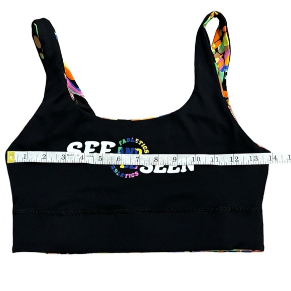 Fabletics Harlyn Midi Medium Impact Sports Bra Reversible Kaleidoscope Sz S - Picture 7 of 11
